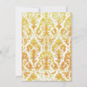 アフリカ系アメリカ人ツイン金ゴールドプリンスベビーシャワー 招待状 (裏面)