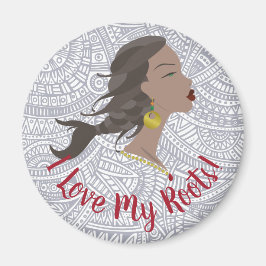 アフリカ系アメリカ人テクスチャ冷凍機マグネット マグネット