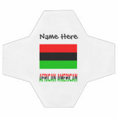 アフリカ系アメリカ人ディアスポラパーソナライズされた国旗 サッカーボール (フラット)