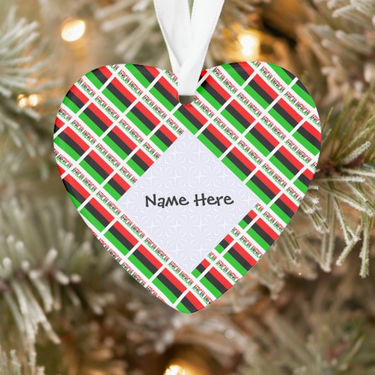 アフリカ系アメリカ人ディアスポラ国旗ブラックペルソナラティ オーナメント (ツリー)