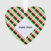 アフリカ系アメリカ人ディアスポラ国旗ブラックペルソナラティ オーナメント (正面)