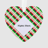 アフリカ系アメリカ人ディアスポラ国旗ブラックペルソナラティ オーナメント (裏面)