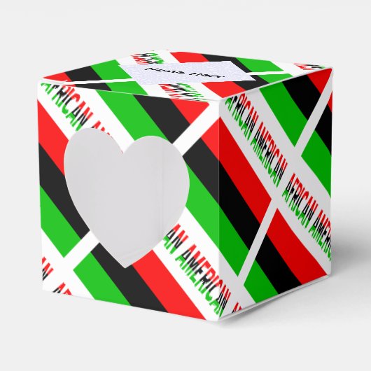 アフリカ系アメリカ人ディアスポラ国旗ブラックペルソナラティ フェイバーボックス (正面サイド)