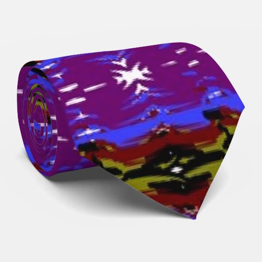 アフリカ系アメリカ人デザイナーパープル ネクタイ (ロール)