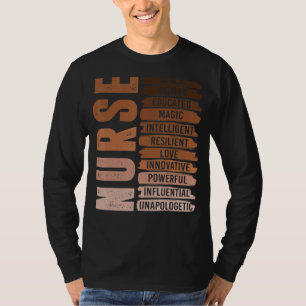 アフリカ系アメリカ人ナースブラック歴史月間プライドB Tシャツ