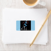 アフリカ系アメリカ人ナースプライドエレガント：リターンアドレ ラベル (インサイチュ)