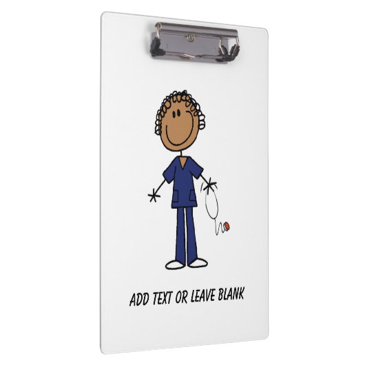 アフリカ系アメリカ人ナース補助クリップボード クリップボード (右)