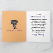 アフリカ系アメリカ人ハッピーバースデー カード (内部)