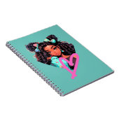 アフリカ系アメリカ人ハート人形 ノートブック (右側)