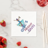 アフリカ系アメリカ人バチェロレッテ スタンダードカクテルナプキン (インサイチュ)