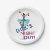 アフリカ系アメリカ人バチェロレッテ ペーパープレート (正面)