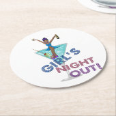 アフリカ系アメリカ人バチェロレッテ ラウンドペーパーコースター (アングル)