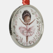 アフリカ系アメリカ人バレエダンサー メタルオーナメント (右)