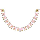 アフリカ系アメリカ人バレリナ・ツツ真珠の赤ちゃんシャワー バンティングフラッグ (全)