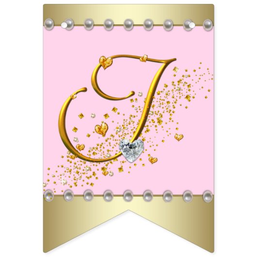 アフリカ系アメリカ人バレリナ・ツツ真珠の赤ちゃんシャワー バンティングフラッグ (第3の旗)