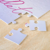 アフリカ系アメリカ人バレリーナピンクツチュバレエダンス ジグソーパズル (側面)