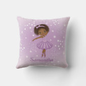 アフリカ系アメリカ人バレリーナ装飾用クッション クッション (裏面)