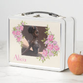 アフリカ系アメリカ人バレリーナ、バレエを愛する少女 メタルランチボックス (インサイチュ)