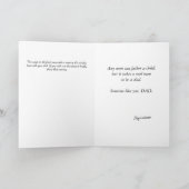 アフリカ系アメリカ人パパ/娘の父の日のカード サンキューカード (内部)