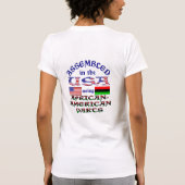 アフリカ系アメリカ人パーツ使用 アメリカで組み立て Tシャツ (裏面)