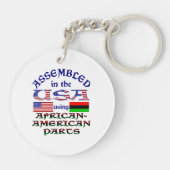 アフリカ系アメリカ人パーツ キーホルダー (裏面)