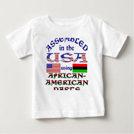 アフリカ系アメリカ人パーツ ベビーTシャツ