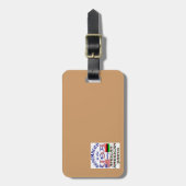 アフリカ系アメリカ人パーツ ラゲッジタグ (正面縦)