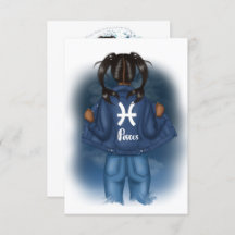 アフリカ系アメリカ人ピセス〔占星術の〕十二宮図サイン誕生日パーティー