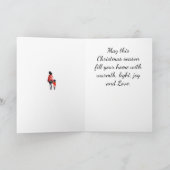 アフリカ系アメリカ人ファミリークリスマスカード カード (内部)