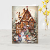 アフリカ系アメリカ人ファミリークリスマスカード カード (黄色い花)