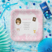 アフリカ系アメリカ人ファースト・コミューニオンガール ペーパープレート (パーティー)