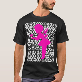 アフリカ系アメリカ人フェアリーのシルエットブラックラブフェアリー Tシャツ