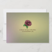 アフリカ系アメリカ人フェアリー誕生日パーティーの招待 招待状 (裏面)