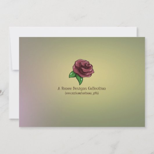 アフリカ系アメリカ人フェアリー誕生日パーティーの招待 招待状 (裏面)