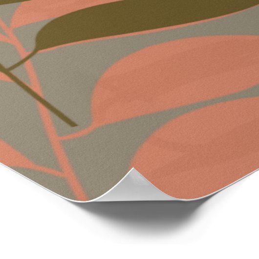 アフリカ系アメリカ人フェイスレス抽象芸術女性ポスター ポスター (角)