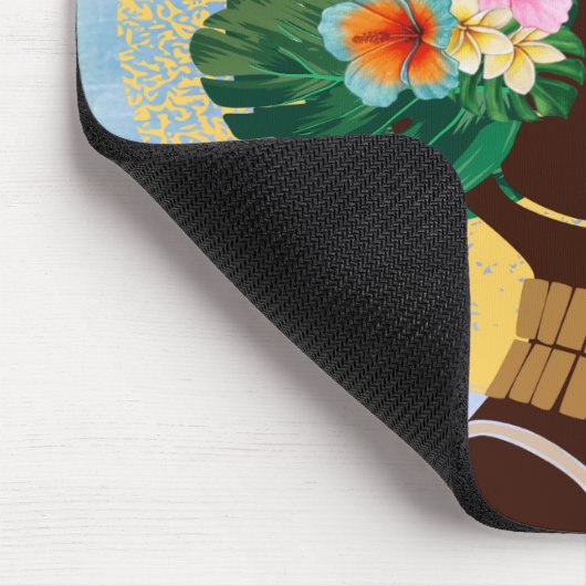 アフリカ系アメリカ人フローラ冠 マウスパッド (コーナー)