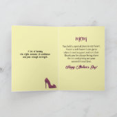 アフリカ系アメリカ人フローラ現象母カード サンキューカード (内部)