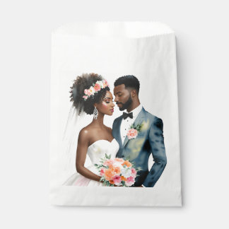 アフリカ系アメリカ人ブライダル結婚カップル フェイバーバッグ