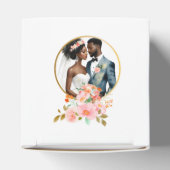 アフリカ系アメリカ人ブライダル結婚カップル フェイバーボックス (上部)