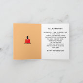 アフリカ系アメリカ人ブラザーファーザーズデイスーツ&タイ カード (内部)