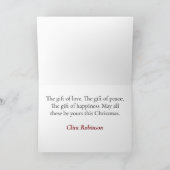 アフリカ系アメリカ人ブラックカウボーイクリスマスカード サンキューカード (内部)