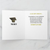 アフリカ系アメリカ人ブラックガールグラード2024卒業 カード (内部)