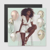 アフリカ系アメリカ人ブラッククイーンメラニンシスタショップ (正面/裏面)