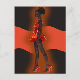 アフリカ系アメリカ人ブラッククイーンメラニンシスタショップ シーズンポストカード