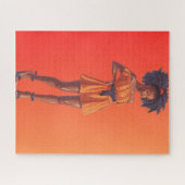 アフリカ系アメリカ人ブラッククイーンメラニンシスタショップ ジグソーパズル (横)