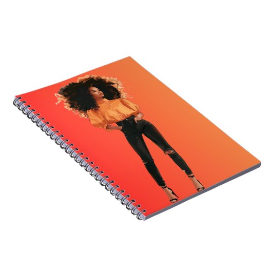 アフリカ系アメリカ人ブラッククイーンメラニンシスタショップ ノートブック (右側)