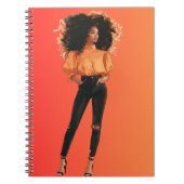 アフリカ系アメリカ人ブラッククイーンメラニンシスタショップ ノートブック (正面)