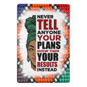 アフリカ系アメリカ人ブラッククイーンメラニンシスタショップ ミニクリップボード (裏面)