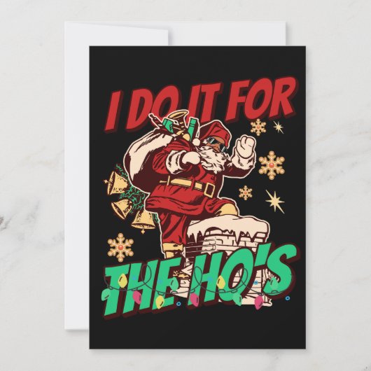 アフリカ系アメリカ人ブラックサンタクロースおもしろいクリスマス シーズンカード (正面)