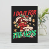 アフリカ系アメリカ人ブラックサンタクロースおもしろいクリスマス シーズンカード (スタンド正面)